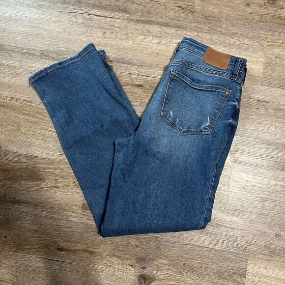 Judy Blue Straight Fit Jeans Size 3/26 High Rise Medium Wash Denim - Picture 1 of 8